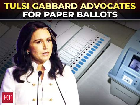 Tulsi Gabbards, DNI on election integrity: 'These electronic voting ...