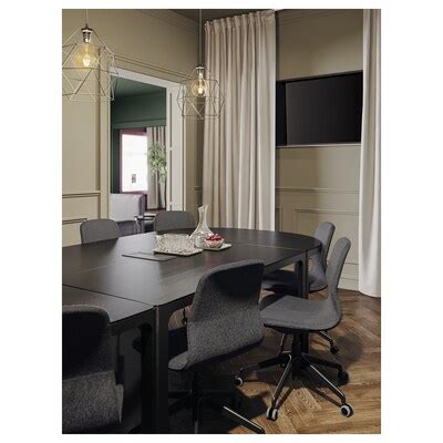 LÅNGFJÄLL conference chair, Gunnared dark grey/black - IKEA