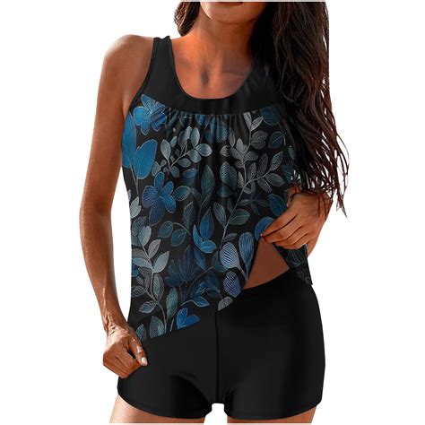 nerohusy Women's Swimsuits Tankini Two Piece,Tankini Bathing Suits for ...