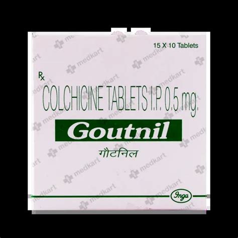 GOUTNIL 0.5MG TABLET 10'S Price, Uses, Side Effects & Substitutes | Medkart