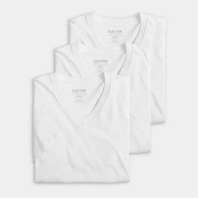 Men's Kenneth Cole Reaction 3-Pack Cotton V-Neck Undershirts