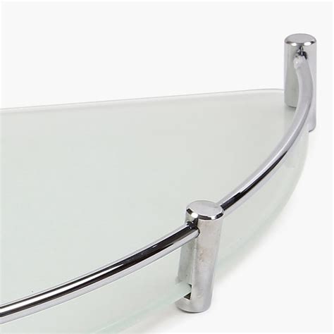 Buy Orion Frosted Glass Corner Shelf from Home Centre at just INR 1499.0