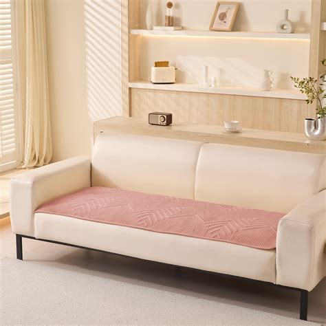 Sofa Covers Mat Velvet Herringbone Chenille Fabric (Pink) – House of quirk