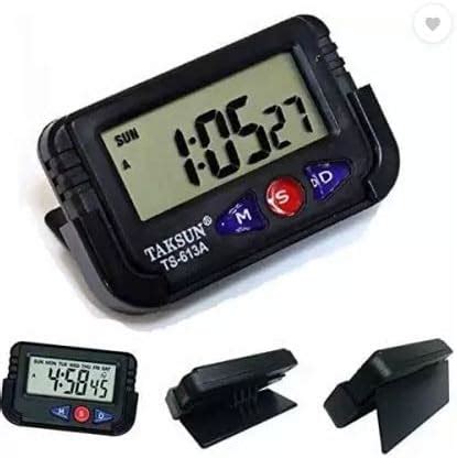 Buy Kadio Digital Black Clock, Plastic, 8W x 14H Centimeters Online at ...