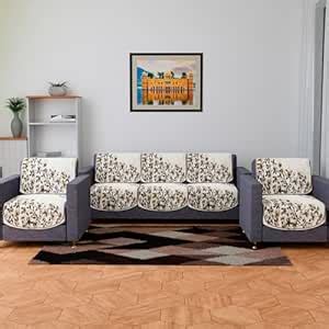 Kuber Industries Sofa Cover Set | Sofa Slip Cover Set | Side Flower ...