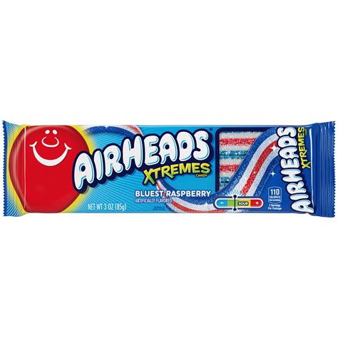 Airheads Candy Xtremes Belts, Bluest Raspberry, Nut Free, 3oz - Walmart.com