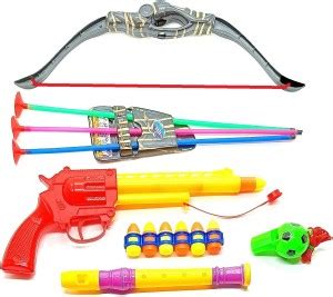 Dynamic Retail Global Gun Toys for Boys With Bullets, Archery Bow ...