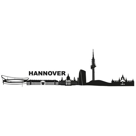 Hannover Skyline Wall Sticker | wall-art.com