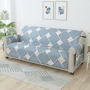 Story@Home Quilted Sofa Cover 3 Seater Fully Covered|175 X170 ...
