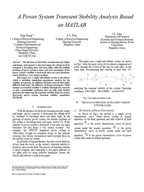 Rezultat imagine pentru Simulating Transient Stability in MATLAB