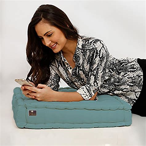 Buy Fabrahome Square Shape Floor Pillow Comfort for Seating (Pack of 1 ...