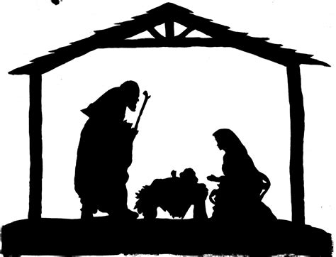 Nativity Silhouette Printable - Printable Calendars AT A GLANCE