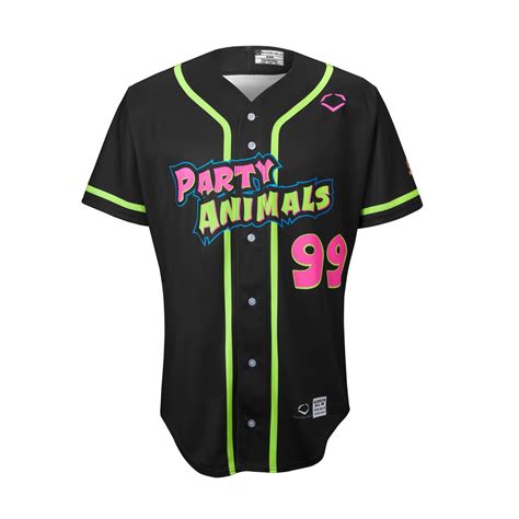 YOUTH Party Animals EvoShield Short Sleeve Jersey - Black – Banana Ball