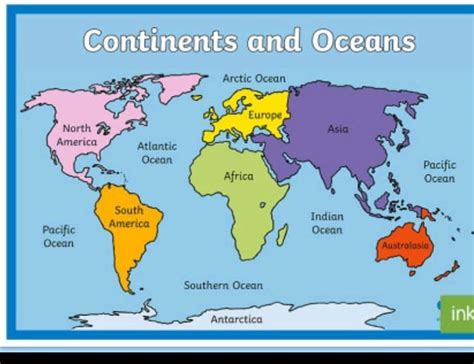 Q.1 Mark all the continents and oceans in the world map. DOES MY PHOTO ...