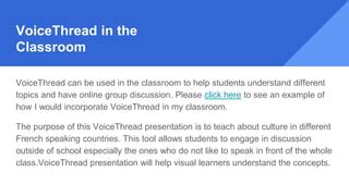 Image result for Examples of VoiceThread PowerPoint with Audio
