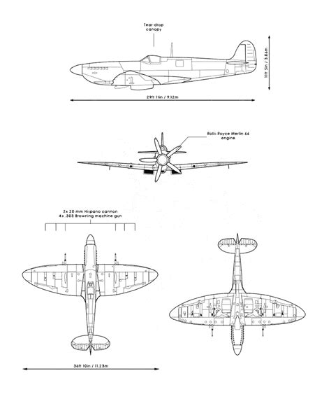 Image result for Spitfire Blueprints