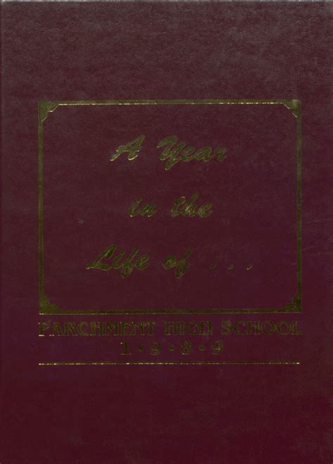 1989 yearbook from Parchment High School from Parchment, Michigan for sale