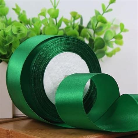 Cloth Ribbon - Green ( 1 inch ) : Perfect for Crafts and Decorations ...