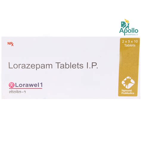 LORAWEL 1MG TABLET | Uses, Side Effects, Price | Apollo Pharmacy