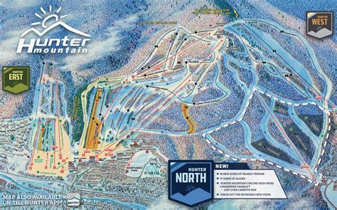 Hunter Mountain Trail Map, Vertical, Stats, Profile | NY Ski Directory
