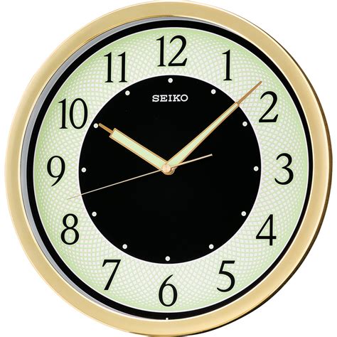 SEIKO ONLINE STORE QXA472G Gold Clock with Black and White Dial – SEIKO ...