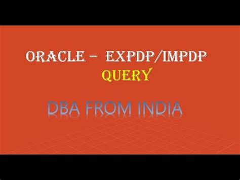 Image result for Impdp Command Examples