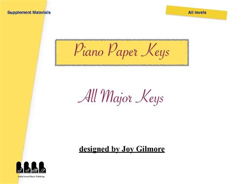 Paper Major Scales Keyboards | Joyful Sound Piano Studio