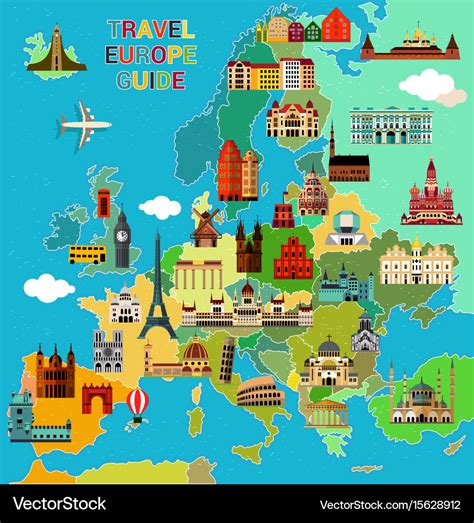 Europe Trip Map 的图像结果