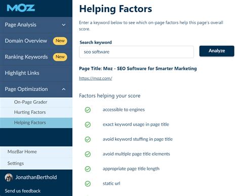 Help Guide for the Free MozBar Browser Extension