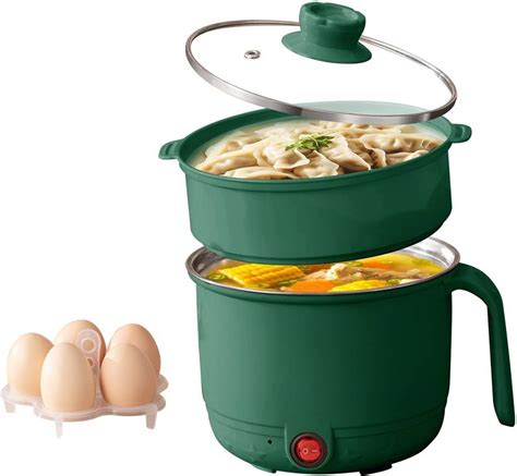 ASTROMETRIC 1.5L Multipurpose Hot Pot with Steamer & Egg Tray, Mini Hot ...