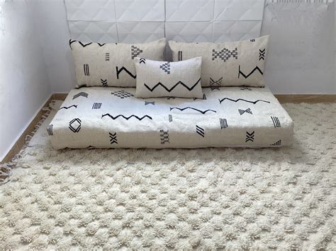Moroccan Floor Sofa, Moroccan Floor Couch (5Ft/70 Cm/15 Cm), Floor ...