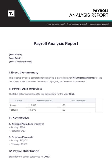 Image result for Payroll Analysis Example