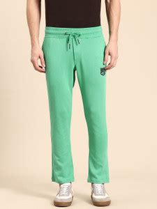 BEING HUMAN Green Regular Fit Track Pants For Men By Being Human ...