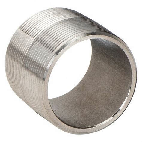 316 Stainless Steel, 1/4 in Nominal Pipe Size, Nipple - 4TPN3|E6BNB01 ...