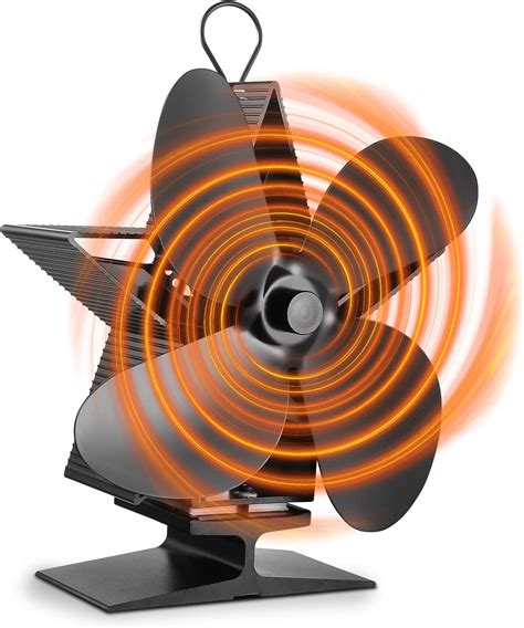 Fireplace Fan, Hongyada 4-Blade Newly Designed Heat India | Ubuy