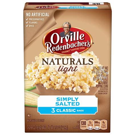 Orville Redenbacher's Gourmet Naturals Simply Salted Gourmet Popping ...