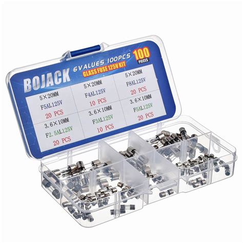 Buy BOJACK Christmas Light Fuses Kit 3.6x10mm Mini Fuse 125V 2.5A 3A 5A ...