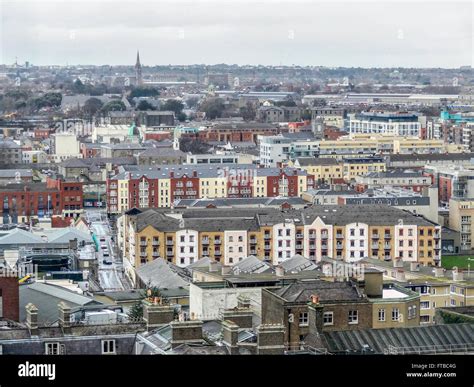 high angle view of Dublin, the capital city of Ireland Stock Photo - Alamy - capital city of ireland