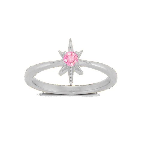 Pick-Your-Gem Star Ring in 14K White Gold | Shane Co.
