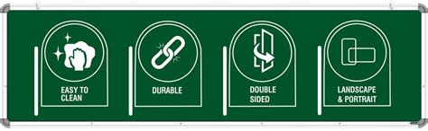 YAJNAS Non Magnetic 1.5x2 Feet Double Sided White Board and Chalk Board ...