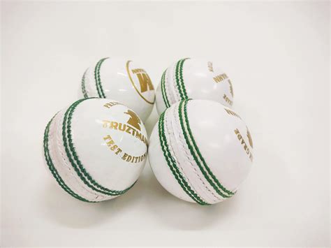 White Leather Cricket Ball - Pack of 4 : Amazon.in: Sports, Fitness ...