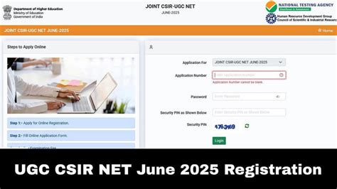 UGC CSIR NET June 2025 Application Process Begins; Exam From July 26