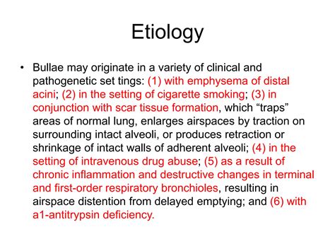 Approach to Bullous lung disease | PPT