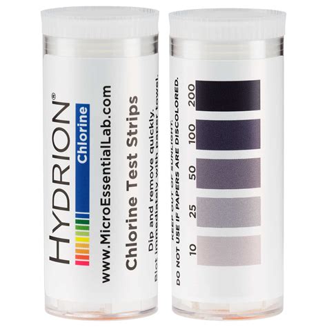Hydrion® Chlorine Test Strips