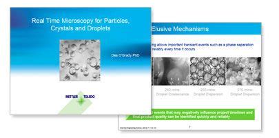 Real Time Microscopy For Particles, Crystals and Droplets - METTLER TOLEDO