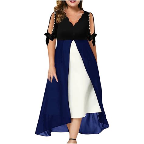 Finelylove Sun Dress Plus Size Maxi Dresses For Women Summer Shirt ...