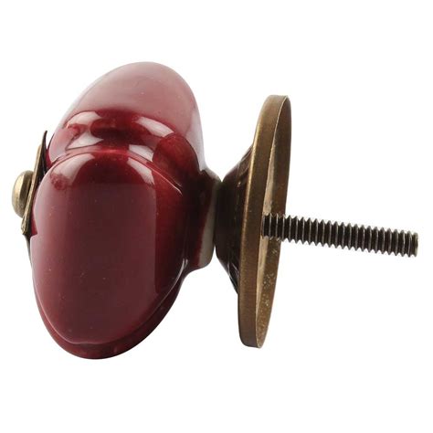 Solid Cherry Square Ceramic Wardrobe Knob