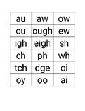 Flash Cards Diphthongs Digraphs Teaching Resources | TPT
