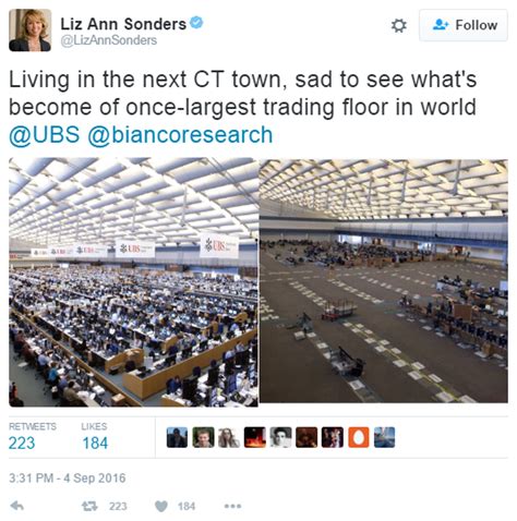 The Largest Trading Floor In The World: Then And Now - UBS Gr (NYSE:UBS ...