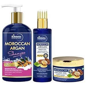 Buy St.Botanica Moroccan Argan Shampoo 300ml + Hair Mask 200ml + Argan ...